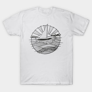 Boat in the sea T-Shirt